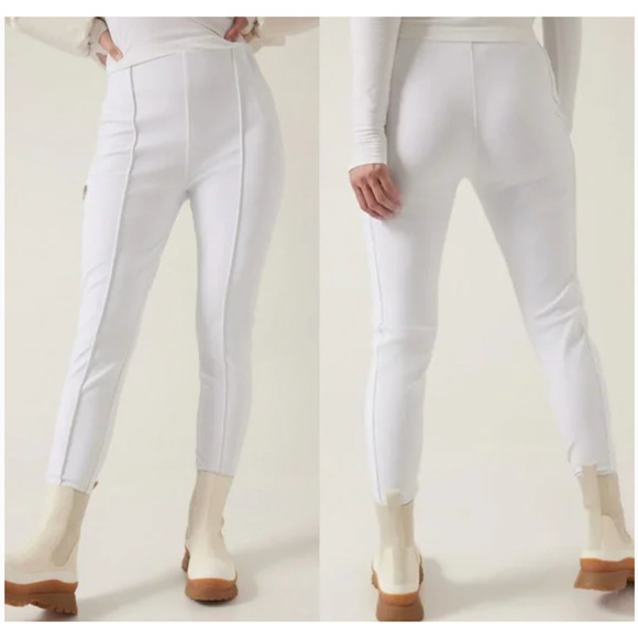 NWOT Athleta Glacier Snow Skinny Pant size 8 White - Picture 1 of 11